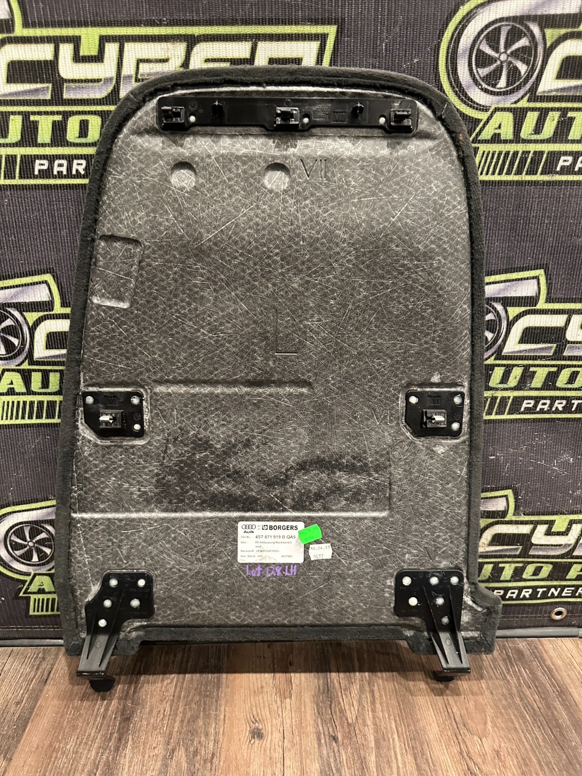 Audi R8 2017 REAR+LEFT Carpet P/N 4S7871919