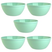 5Er Set MüSlischale MüSlischüSsel Schale SchüSsel Kunststoff Plastik Mint