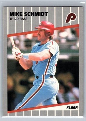 1989 Fleer #582 Mike Schmidt Philadelphia Phillies