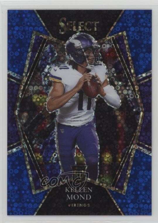 2021 Panini Select Premier Level Blue Disco Prizm /25 Kellen Mond #164 Rookie RC