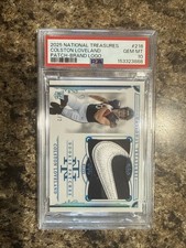 2025 National Treasures Colston Loveland RC Nike Swoosh Patch #d/2 Bears!