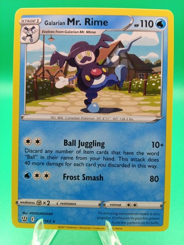 2021 Pokemon Battle Styles Galarian Mr. Rime #035