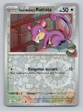 Team Rocket's Rattata 147/182 Common Destined Rivals Pokemon Reverse Holo NM