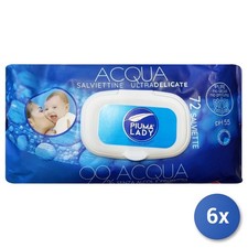 6X Baby Wipes 72 Piuma Lady 99 Water