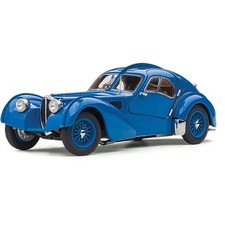 1938 Bugatti Atlantic Type 57SC - Blue with Metal Wire-Spoke Wheels