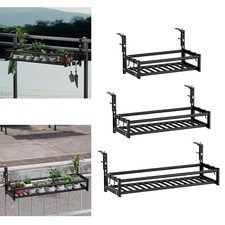 Hanging Planter Window Boxes Planter Iron Garden Decor Ornament Versatile Deck