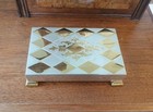  Minaudiere Compact Cigarette Makeup Footed Case Longines Watch Box 4x6 Dresser — photo 4