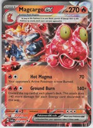 Magcargo ex 029/167 Twilight Masquerade Double Rare Holo