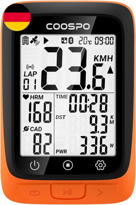 COOPSO BC107 Fahrradcomputer GPS Kabellos Drahtloser Fahrradtacho Kilometerzähle