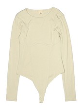 H M Women Ivory Bodysuit S