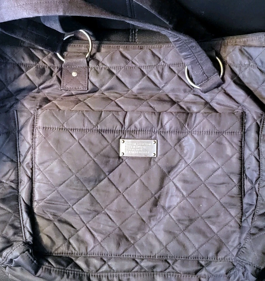 Bolso de pañales Wendy Bellissimo Supply negro extra grande acolchado de colección usado Foto 3 de 4