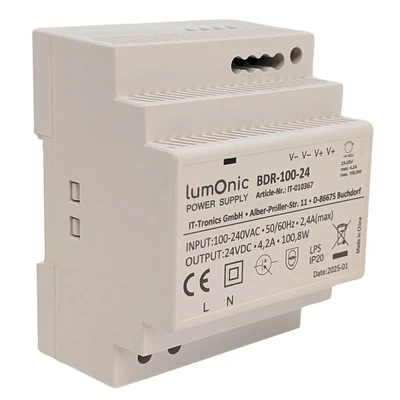 Netzteil Hutschiene BDR-100-24 24V 100,8W Input 100-240VAC Überlastschutz & kurz - Bild 1 von 4