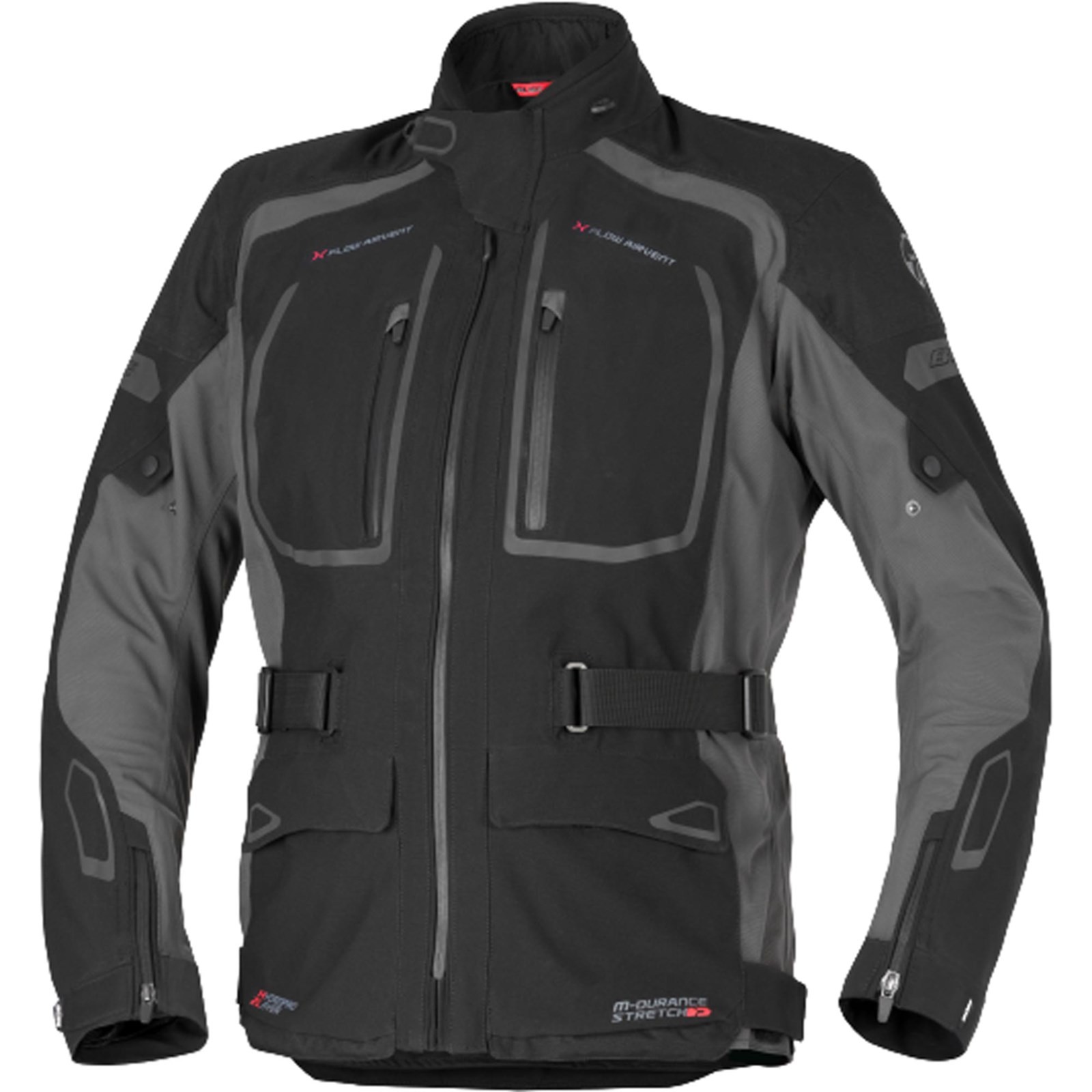Büse Mens Motorcycle Textile Jacket 56 Riva Lite 2-Layer Laminated Black Anth
