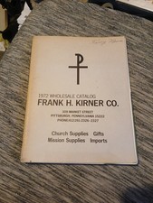 1972 Frank Kirner Pittsburgh  Pennsylvania Supplies for Church Catalog 