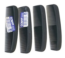  LOT OF 4  CONAIR Unbreakable POCKET COMB . MADE in USA