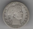 1916 D BARBER QUARTER DOLLAR 90% SILVER DENVER MINT 25¢ UNITED STATES AMERICA
