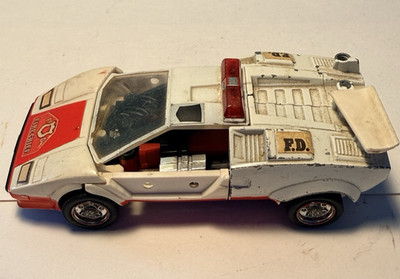 Vintage G1 Transformers Red Alert Fire Chief Lamborghini 1982 *Parts or Repair*