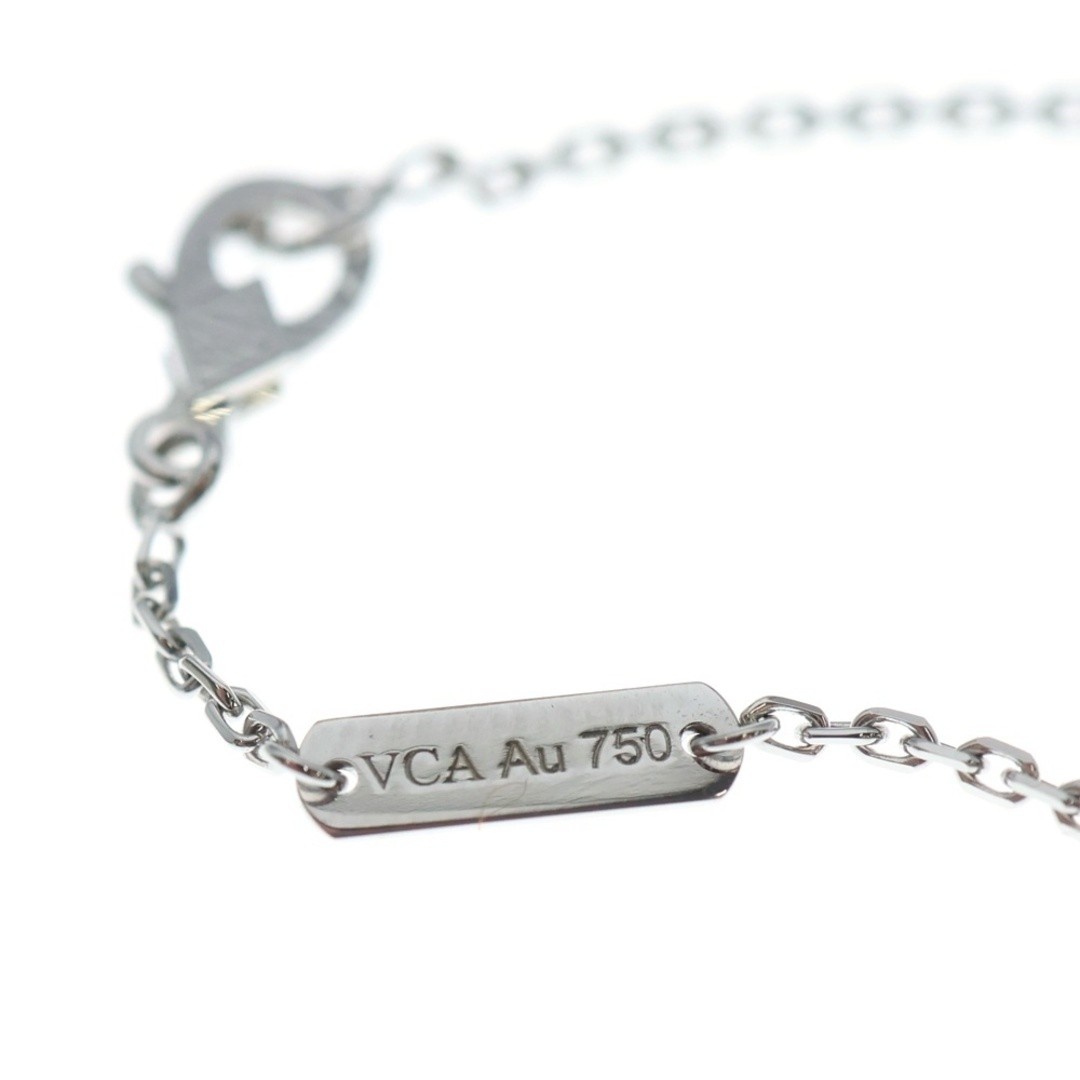 Van Cleef & Arpels Vintage Alhambra Guilloche Necklace White Gold Au750WG Used 2 thumbnail 5