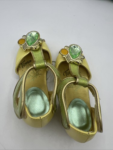 Costume nuovo con etichette Disney Store principessa e la rana Tiana scarpe vestito taglia US 7/8 - Foto 6 di 13