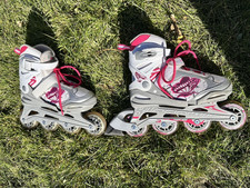 Bladerunner Phoenix G Girls Recreational Inline Skates White And Pink Size 1-4