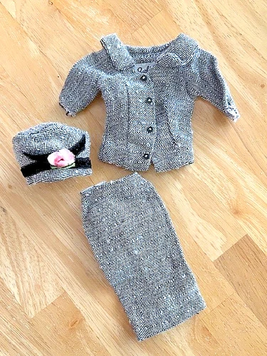 Vintage 1960s Barbie Career Girl Jacket, Skirt, Hat