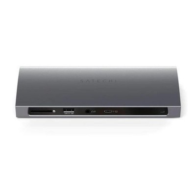 Satechi, Thunderbolt 4 Multiport All-in-One-Andockstation mit Netzadapter, Grau