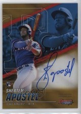 2021 Bowman's Best of Gold Refractor 28/50 Sherten Apostel #B21-SA Auto 4z8