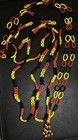 VTG Lot Of 3 Black Yellow & Red Glass Bead Necklaces  — photo 1