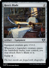 Hero's Blade [Commander Masters] Foil Near Mint
