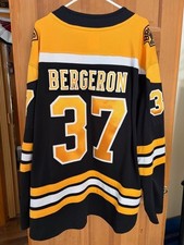 PATRICE BERGERON BOSTON BRUINS HOME BREAKAWAY JERSEY BY FANATICS