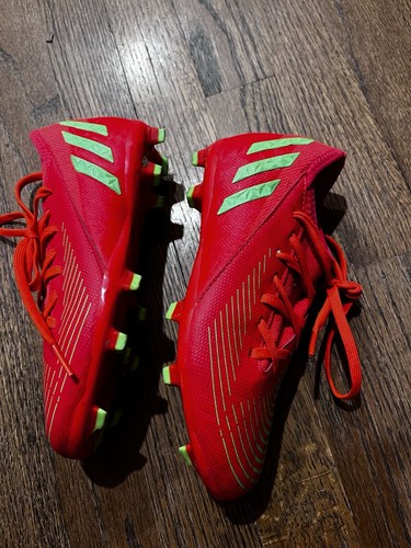 Adidas Predator Edge.3 Unisex Kids Youth Soccer Cleats Size 1.5 Solar Red - Picture 6 of 10