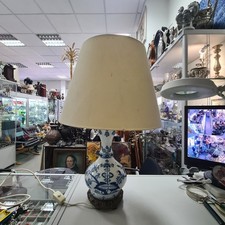 Gro&szlig;e Tischlampe,  Meissen Zwiebelmuster, 19. Jh.,(SA231024)