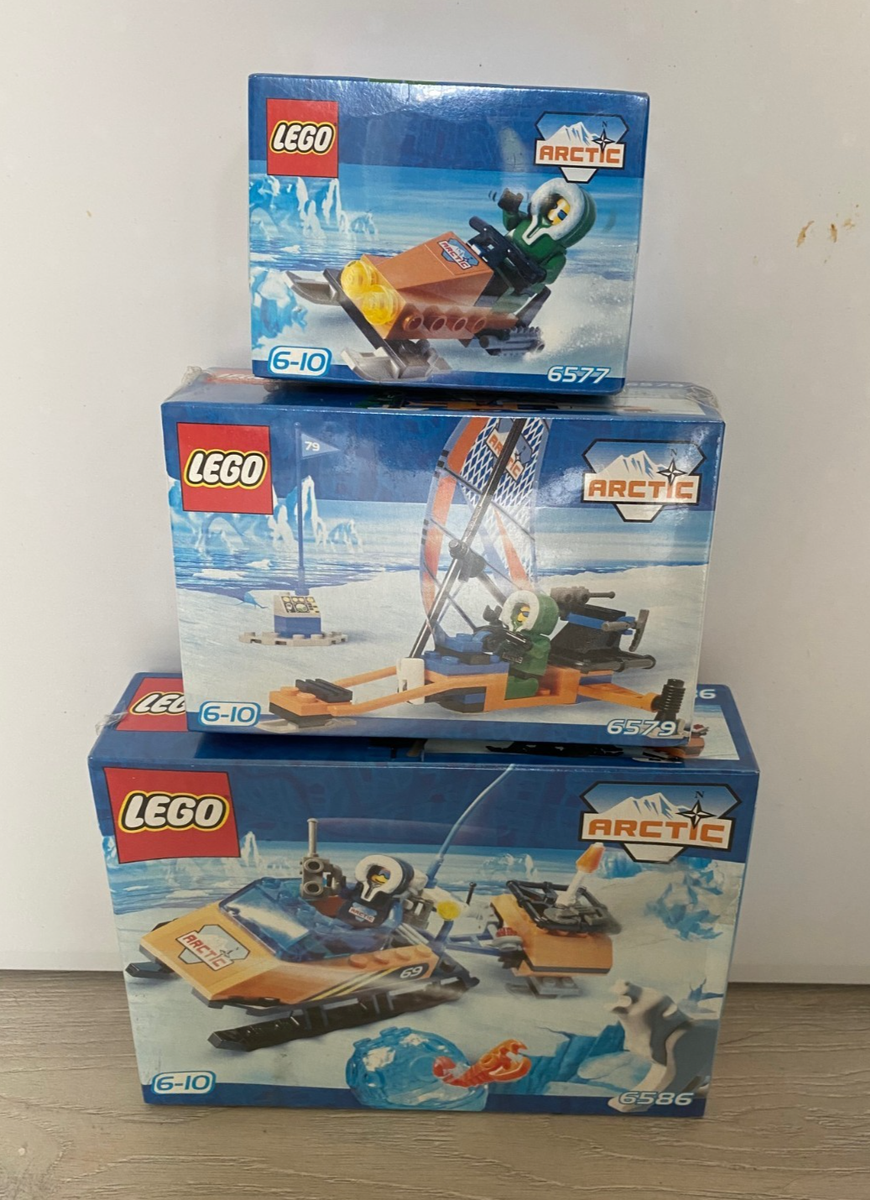 LEGO ARCTIC 6577 Snow Scooter 6579 Ice Surfer 6586 Polar Scout