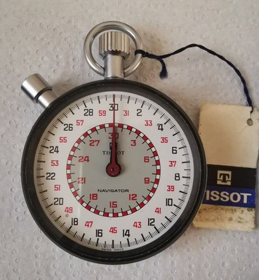 TISSOT NAVIGATOR SPLIT SECOND STOP WATCH CHRONOGRAPH 70ER JAHRE FUNKTIONSTÜCHTIG NOS  