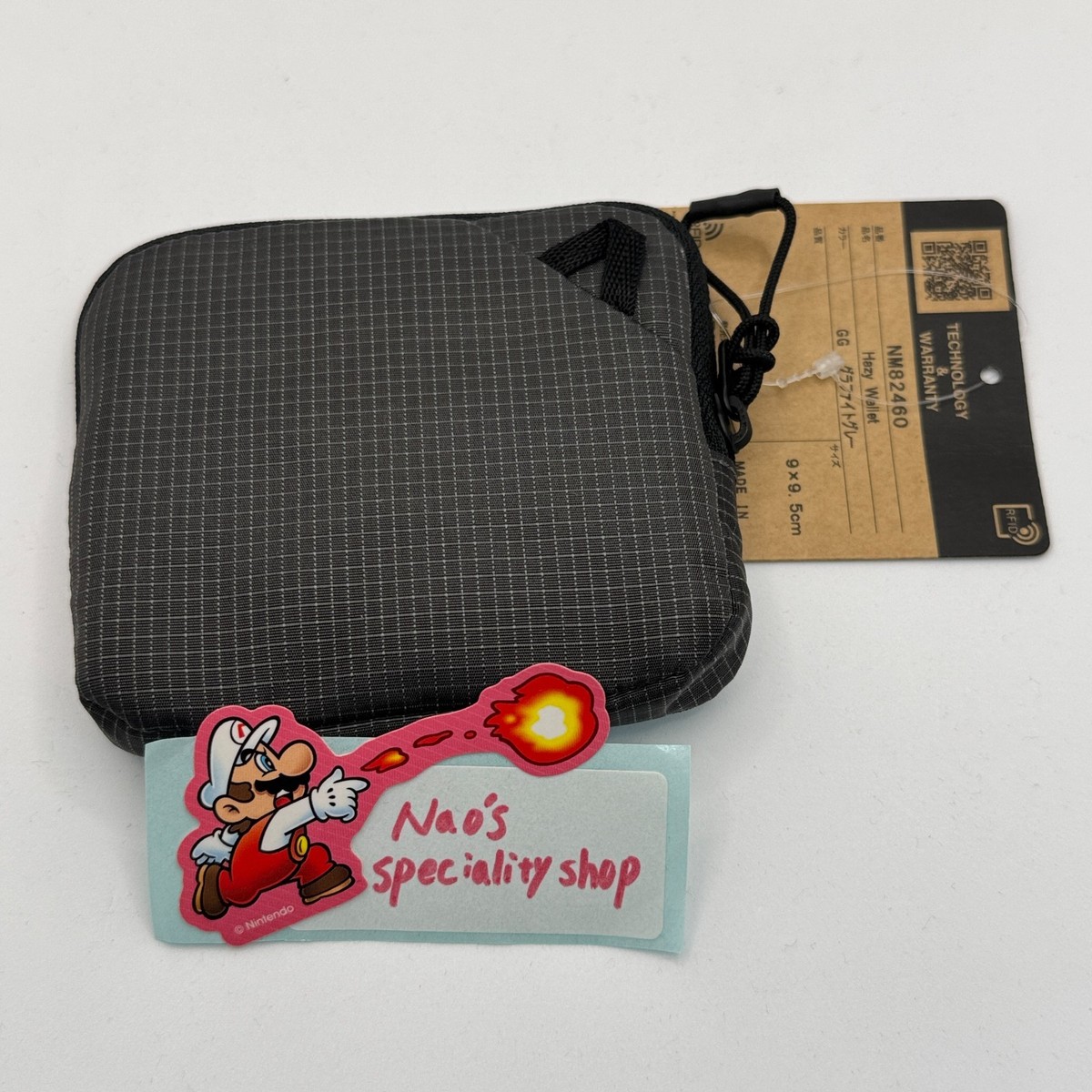 THE NORTH FACE Hazy Wallet NM82460-GG Graphite Gray Mini Zip Coin