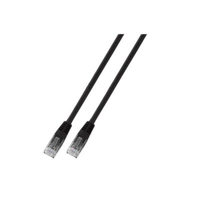 PATCHCORD RJ45 U/UTP KAT. 5E PVC CCA SCHWARZ 0,25M