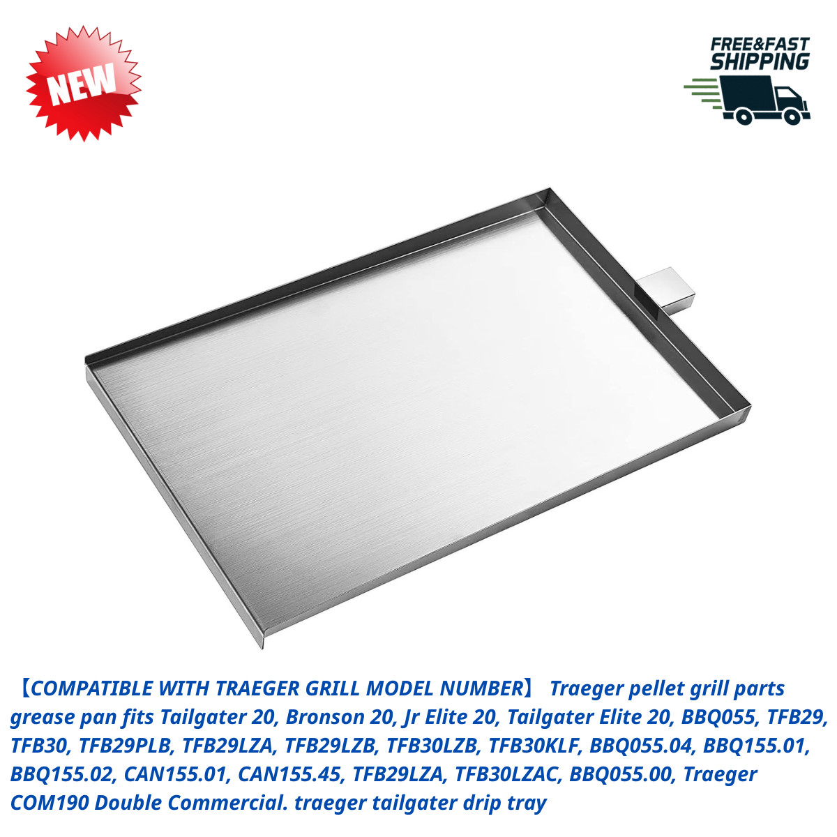 Drip Tray Replacement for Traeger Tailgater 20 Bronson 20 Ju
