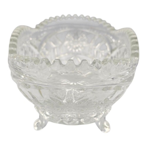 Vintage Bleikristall Glasschale mit Fuß - Design mit Blumenschliff - 20 cm elegante Schale - Bild 4 von 11