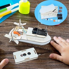 DIY Wooden Science Experiment Kits RC Boat Developing Toy for Kids Students