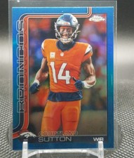 2025 Topps Chrome Football Courtland Sutton Blue /150 Broncos