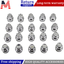 20 Chrome Lug Nut Covers Capsfor Chevy Gmc Silverado 1500 2500 Full Size Truck 20 Chrome Lug Nut Covers Capsfor Chevy Gmc Silverado 1500 2500 Full Size Truck