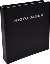 Photo Album for 4x6 Pictures, 2-Ring Mini Hard Cover Photo Binder, Holds 36 4x6
