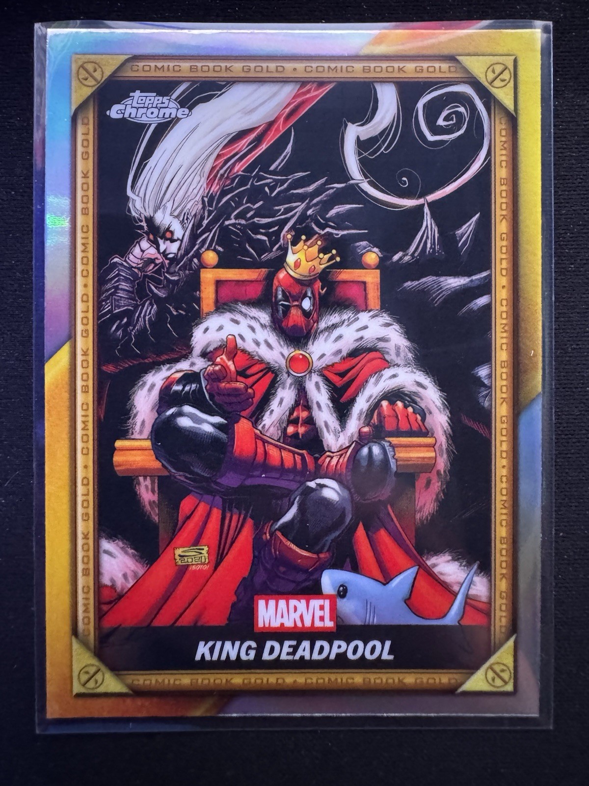2025 Topps Chrome Deadpool King Deadpool Comic Book Gold #CB-23