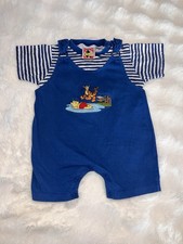 Vintage 90s Disney Mickey Inc. Winnie The Pooh Tigger Romper Jumpsuit  18 Months