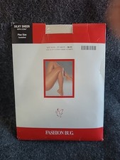 Vtg Control Top Fashion Bug Day Sheer Sandalfoot Pantyhose White NEW 1X-2X