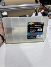 The Beadery - 18 Compartment Organizer Box - Clear ,Compact