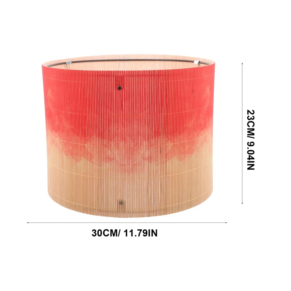 Pantalla de bambú degradada roja diseño de acuarela abstracta pantalla de bambú para... Foto 3 de 4