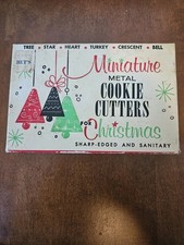 Vtg Christmas Miniature Metal Cookie Cutters ...