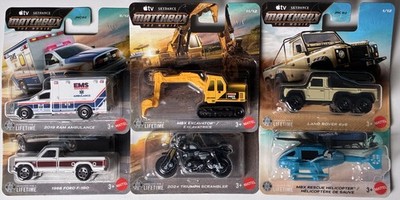 Matchbox 1:64 6er Set The Movie Ram Ambulance Land Rover 6x6 Ford F-150 Triumph