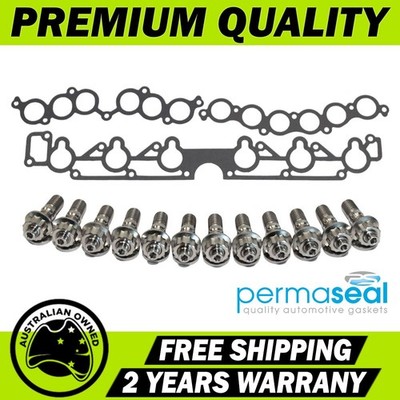 Permaseal Intake Manifold Titanium Stud & Gasket Kit For Nissan Skyline R31 3.0L